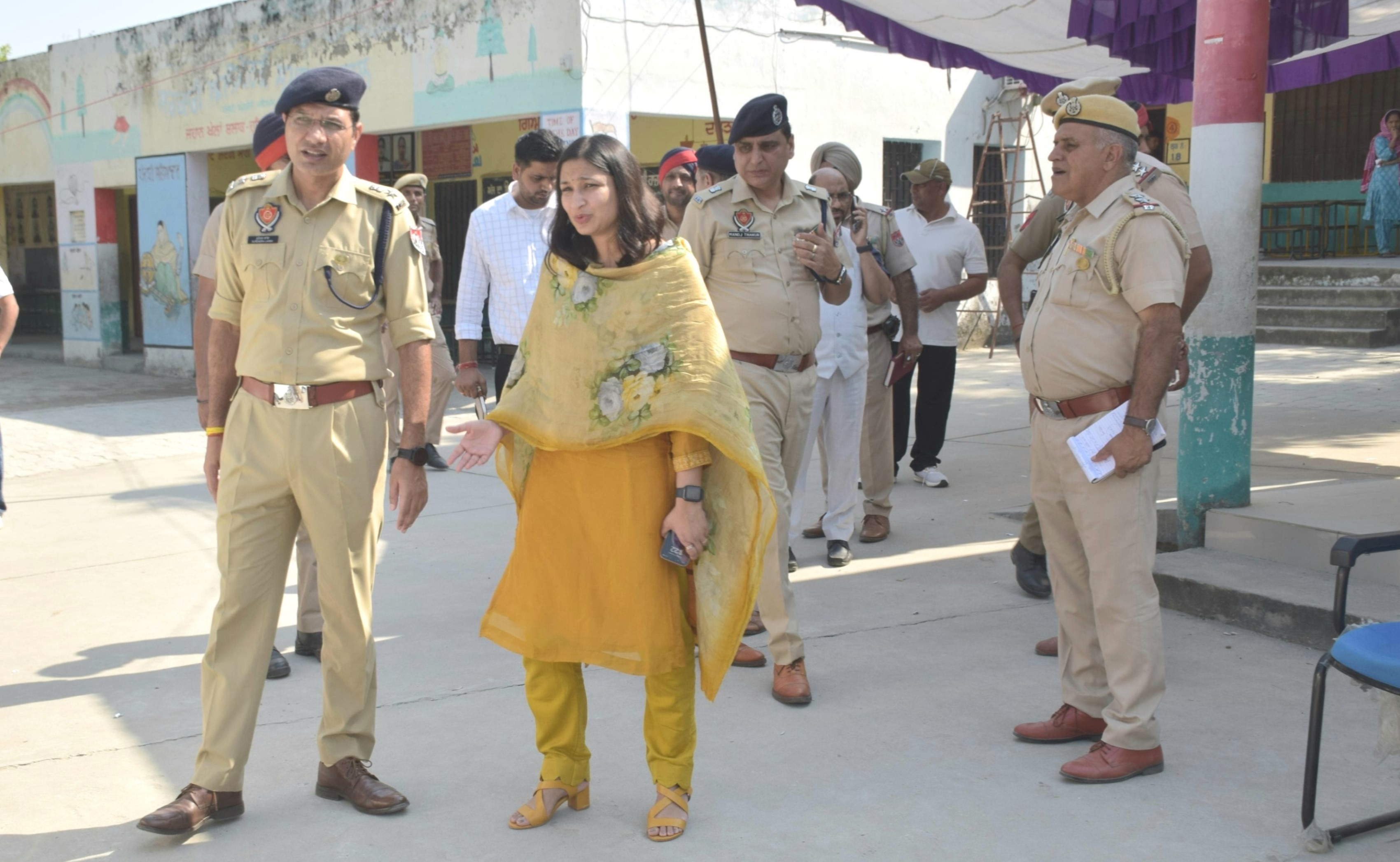 Polls held peacefully in the district, 62.05 percent polling till 4 pm